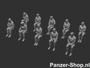 spur (H0) Bundeswehr Satze 2 | Sitzende Soldaten Modell