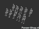 spur (H0) Defensie Satze 5 | Sitzende Figuren Modell