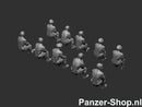 spur (H0) Defensie Satze 5 | Sitzende Figuren Modell