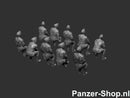 spur (H0) NVA Satze 7 | Sitzende Soldaten Modell