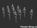 spur (H0) NVA Satze 8 | Marschierende Soldaten Modell