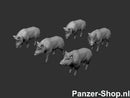 spur (H0) Wildschweine Modell