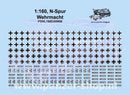 spur (N) Wehrmacht Decals Modell