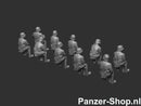 spur (TT) Wehrmacht Satze 6 | Sitzende Soldaten Modell